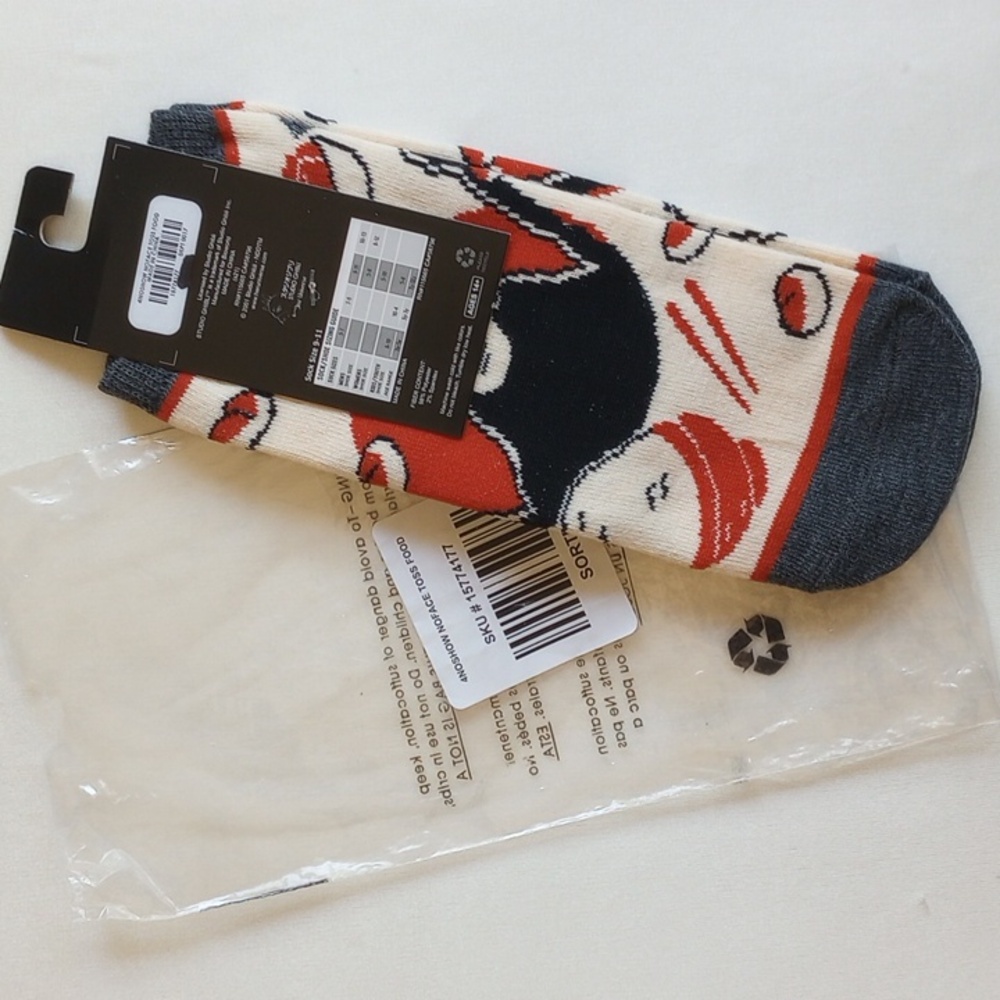 Studio Ghibli Spirited Away No Show Socks 9-11 Toss Food  50off3 - Picture 5 of 6
